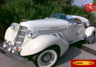 Auburn 851 1936 Blanc r�plica