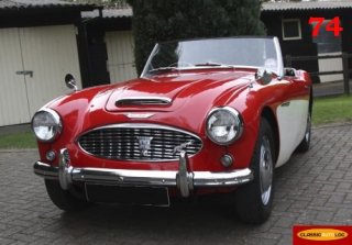 Austin Healey 3000 1959 Rouge