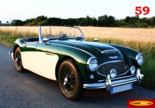 Austin Healey 3000 1965 Vert blanc