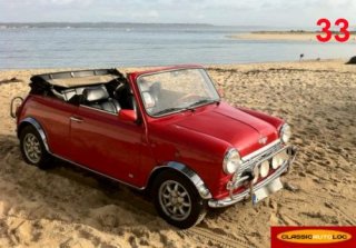 Austin Mini Cooper Cab. 1991 Rouge