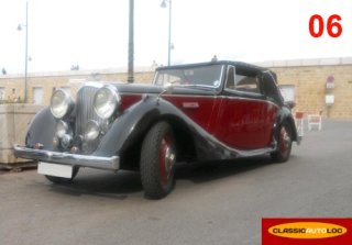 Bentley Cabriolet 1934 Rouge/Noir
