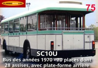 Bus SC10U Plateforme 1970 Blanc