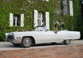 Cadillac DeVille Cabriolet 1968 Blanc