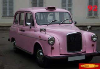 Carbodies Taxi Anglais 1981 Rose