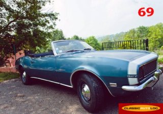 Chevrolet Camaro RS 1968 Bleu