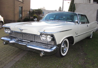 Chrysler Imperial 1958 Blanc