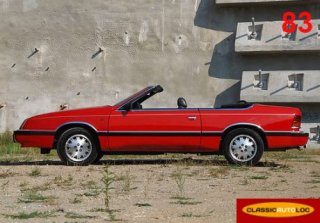 Chrysler le baron 1991 rouge