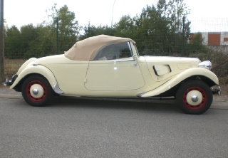 Citroën 11 BL CABRIOLET 1955 blanc