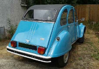 Citroën 2cv 1976 bleu
