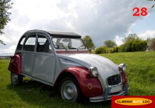 CITROEN 2CV 1981 gris et rouge