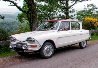 Citroën Ami 6 Confort 1969 blanc + rouge