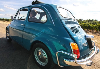 Fiat 500 1970 bleu