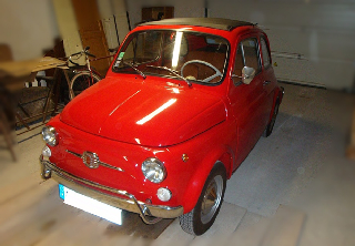 Fiat 500 1970 rouge