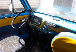 Fiat 900 1972 Bleu et jaune