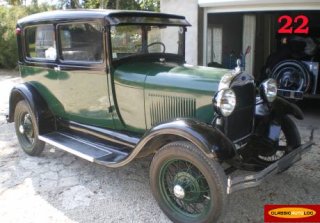 FORD A Tudor Sedan Coach 1930 Vert/Noir
