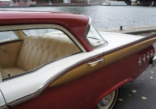 Ford Custom 1959 Blanc/rouge