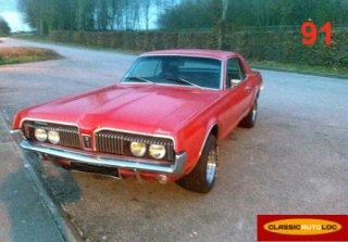 Ford Mercury Cougar 1967 rouge