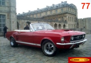 FORD MUSTANG 1967 ROUGE