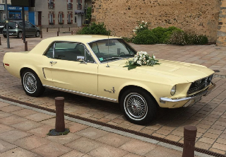Ford MUSTANG 1968 JAUNE PALE