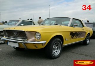 FORD MUSTANG 1968 JAUNE