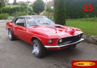 FORD MUSTANG 1969 Rouge