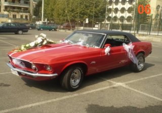 Ford mustang 1969 rouge