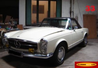 Mercedes 230sl 1966 crème