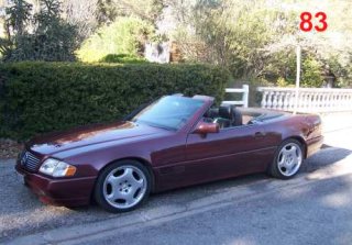Mercedes 300 SL 1990 Bordeaux