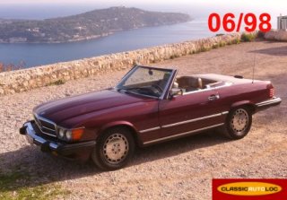 Mercedes 560 SL 1090 Bordeaux