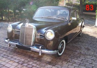 Mercedes Benz 190D  Ponton  1954 Marron