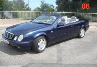 Mercedes clk 2000 bleu