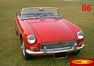 MG B Roadster 1965 Rouge