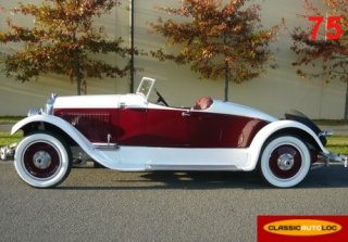 Packard Speed 6 Boat tail 1925 Blanc