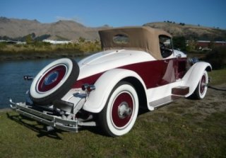Packard Speed 6 Boat tail 1925 Blanc