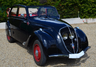 Peugeot 202 découvrable 1939 Noir