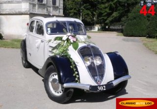 PEUGEOT 302 1937 Blanc/noir