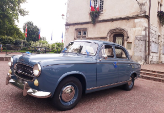 Peugeot 403 1957 bleu gris