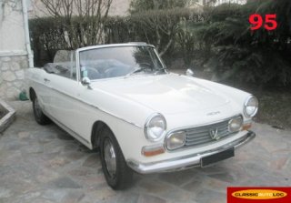 PEUGEOT 404 cab. 1967 blanc