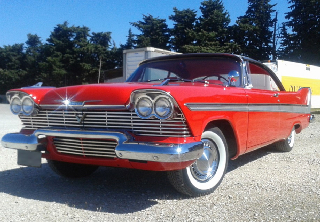 Plymouth Fury 1958 rouge/blanc