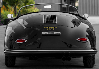 Porsche 356 cabriolet R 1961 Noir