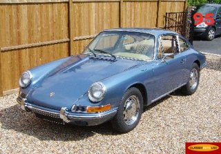 PORSCHE 912 1967 BLEU METAL