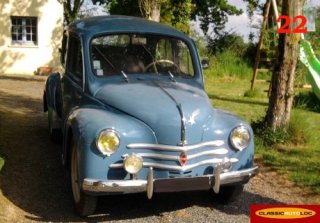 Renault 4cv 1954 Bleu