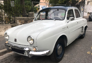 Renault Dauphine  1961 Blanche et bleue
