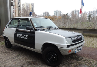 Renault R5 Police 1980 Blanc/noir