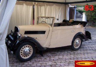 Rosengart LR2 cabriolet 1938 Cr�me/Noir