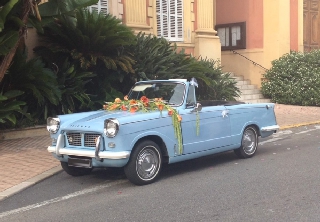 Triumph 1200 1963 bleu ciel