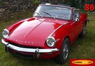 TRIUMPH SPITFIRE MK3 1968 ROUGE