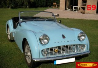 Triumph TR3 A 1958 Bleu Ciel