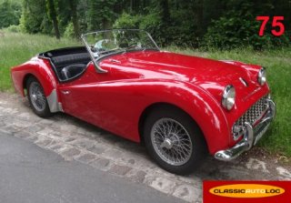 Triumph TR3A 1960 Rouge