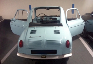 Vespa 400 1957 bleu pastel